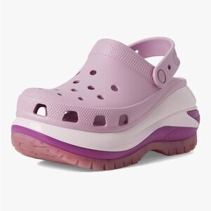 Purple Platform Mega Crush Crocs M8/W10